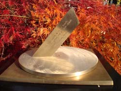 sundial engraved for a present