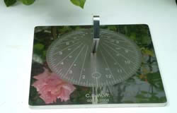 sundial in stainless steel  - 30 cm.