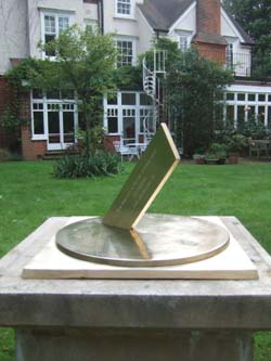 sundial in a garden